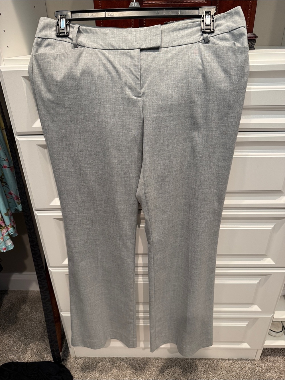 The Limited Light Gray Straight-Leg Dress Pants